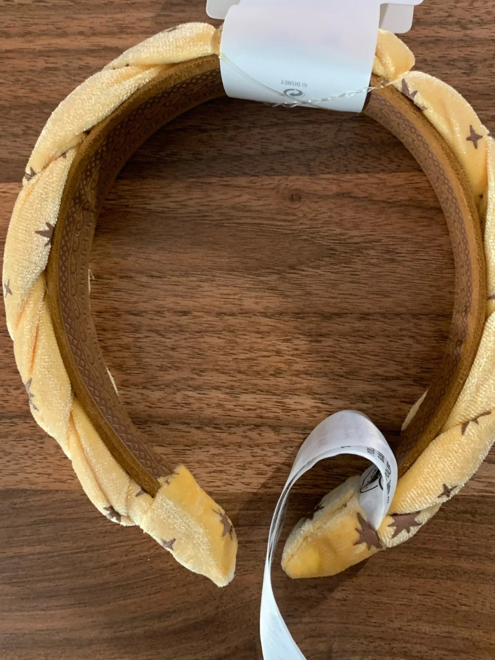 Disney Hercules Yellow Braided Headband with Star Accents